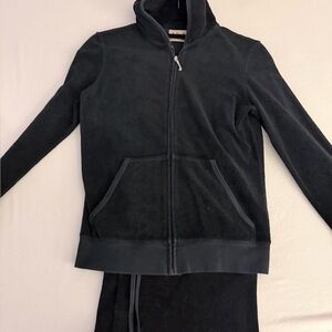 Juicy Couture Black Velour Tracksuit